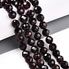 Natural Garnet Beads Strands G-S345-8mm-37-2