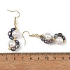 Shell Pearl 304 Stainless Steel Dangle Earrings EJEW-JE07370-6
