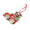 Christmas Car Handmade Polymer Clay Pendant Decorations HJEW-P017-03B-2