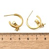 Brass Stud Earring Findings KK-R217-14G-3