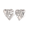 Non-Tarnish 304 Stainless Steel Stud Earrings for Women EJEW-L272-030P-01-1