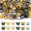 60Pcs 6 Colors Tibetan Style Alloy Beads FIND-FS0004-91-1