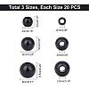 60Pcs 3 Style Ion Plating(IP) 202 Stainless Steel Beads STAS-UN0028-13-5
