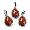 Natural Red Jasper Pendants G-I358-B23-1