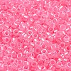 Electroplate Transparent Glass Seed Beads SEED-S042-16A-04-3