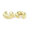 Brass Ring Cuff Earrings EJEW-D088-20G-2