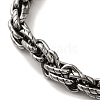 316 Surgical Stainless Steel Rope Chain Bracelets BJEW-Q349-15AS-2