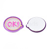 Transparent Printed Acrylic Cabochons TACR-N016-40-1