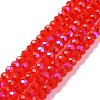 Electroplate Glass Beads Strands EGLA-A034-T6mm-L05-1