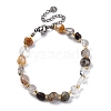 Natural Lodolite Quartz Beaded Bracelets for Women G-P563-07P-11-4