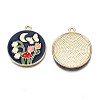 Alloy Enamel Pendants ENAM-N055-113B-3