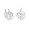 Brass Micro Pave Cubic Zirconia Charms ZIRC-F106-07P-2