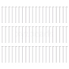 60Pcs 925 Sterling Silver Flat Head Pins STER-BC0002-17C-1
