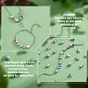   80Pcs 8 Colors CCB Plastic European Beads OPDL-PH0001-04-4