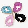 Druzy Resin Big Pendants RESI-R428-020-1