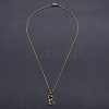 201 Stainless Steel Kitten Pendants Necklaces NJEW-S105-JN590-40-2-2