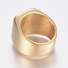 304 Stainless Steel Signet Band Rings for Men RJEW-G091-16-22mm-G-2