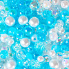 Transparent & Opaque Acrylic Bead OACR-TAC0002-08C-4