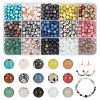  750Pcs 15 Styles Mixed  Gemstone Baeds G-NB0005-42B-1