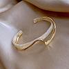 Wave Acrylic & CCB Plastic Cuff Bangles for Women FS-WGC603E-01-1
