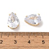 Brass Clear Cubic Zirconia Cabochons LS-STAS-M294-30D-3