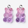 Transparent Resin Pendants X-RESI-R429-31F-1