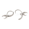 304 Stainless Steel Leverback Earring Findings STAS-U025-01P-01-2