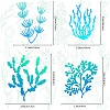 Seaweed Stainless Steel Metal Cutting Dies Stencils DIY-WH0238-168-3