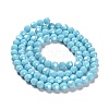 Electroplate Opaque Glass Beads Strands X-EGLA-A035-P6mm-A08-2