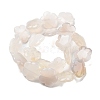 Natural White Agate Beads Strands G-F769-G01-02-3