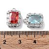 Brass Micro Pave Cubic Zirconia Charms KK-F871-22P-3