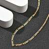 Brass Figaro Chains Necklaces for Women NJEW-D302-29G-2