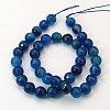 Natural Agate Beads Strands G-E054-8mm-14-2