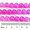 Spray Painted Crackle Glass Beads Strands DGLA-C002-10mm-08-5
