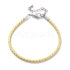 Polyester Cord Braided Bracelet Makings MAK-Z003-01P-14-1