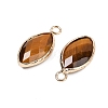 Natural Tiger Eye Faceted Pendants G-G193-01G-03-2