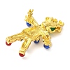 Alloy Rhinestone A Man of Straw Brooch JEWB-B022-04G-01-2