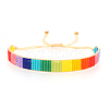 Friendship Loom Pattern Miyuki Seed Beads Bracelets for Women BJEW-Z013-49-2
