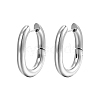 Non-Tarnish 304 Stainless Steel Hoop Earrings PW-WG61766-02-1