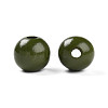 Painted Natural Wood Beads WOOD-A018-16mm-06-2