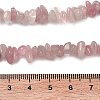 Chip Natural Madagascar Rose Quartz Bead Strands G-M344-50A-3