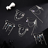 6Pcs 3 Stylesc Alloy Safety Pins JEWB-HY0001-66C-4