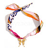 304 Stainless Steel Pendant Scarf Necklaces for Women WGD26AB-01-2
