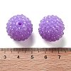 Chunky Resin Rhinestone Bubblegum Ball Beads RESI-S259-A07-3