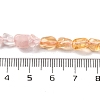 Natural Rose Quartz & Citrine Beads Strands G-L610-B10-01-5