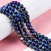 Natural Lapis Lazuli Round Beads Strands X-G-I181-09-6mm-4