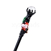 Christmas Theme Natural Quartz Crystal Ball Magic Wand PW-WGFF114-01-1