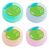 4Pcs 4 Colors Silicone Replacement Thumb Grip Caps AJEW-GF0009-67C-1