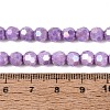 Anti-Tarnish Electroplate Glass Beads Strands EGLA-T021-6mm-15-14-2
