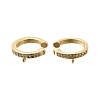 Brass Micro Pave Cubic Zirconia Ear Cuff Findings KK-K426-09G-1